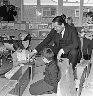 Secretary of State for Education and Science Anthony Crosland seen here during a visit to Eveline Lowe Primary School, Marlborough Grove, London, SE1ell