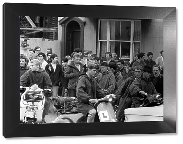 Mods and Rockers clash on the beachfront in Hastings