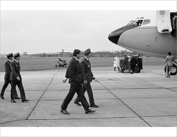 Henry Kissinger visits RAF Waddington in Lincolnshire 1976