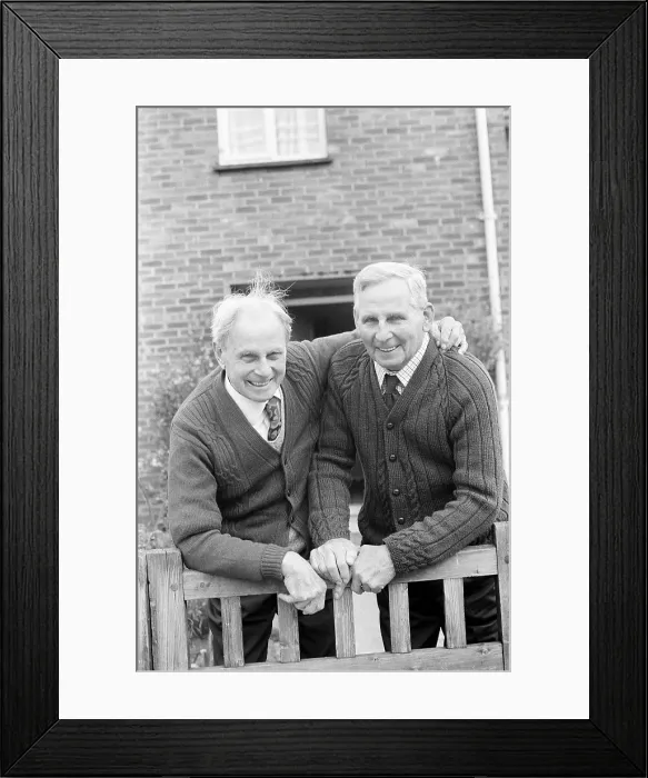 Framed Print : Harry and Ted Butler, 1977 Framed Print : Harry and Ted Butler, 1977