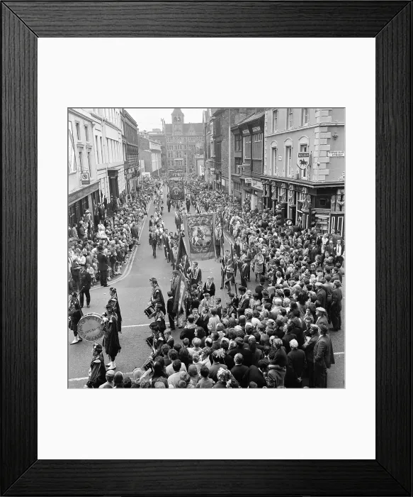 Framed Print : Liverpool Orange Day Parade, 1969 Framed Print : Liverpool Orange Day Parade, 1969