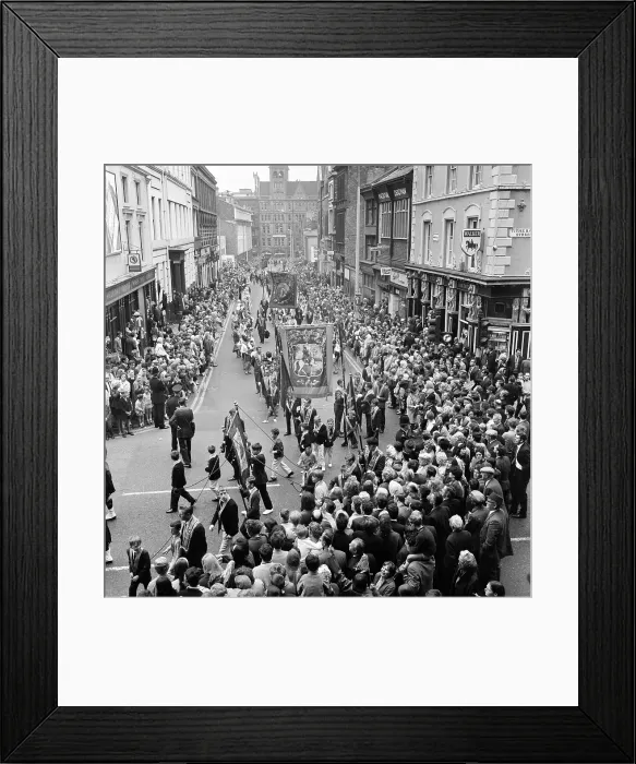 Framed Print : Liverpool Orange Day Parade, 1969 Framed Print : Liverpool Orange Day Parade, 1969