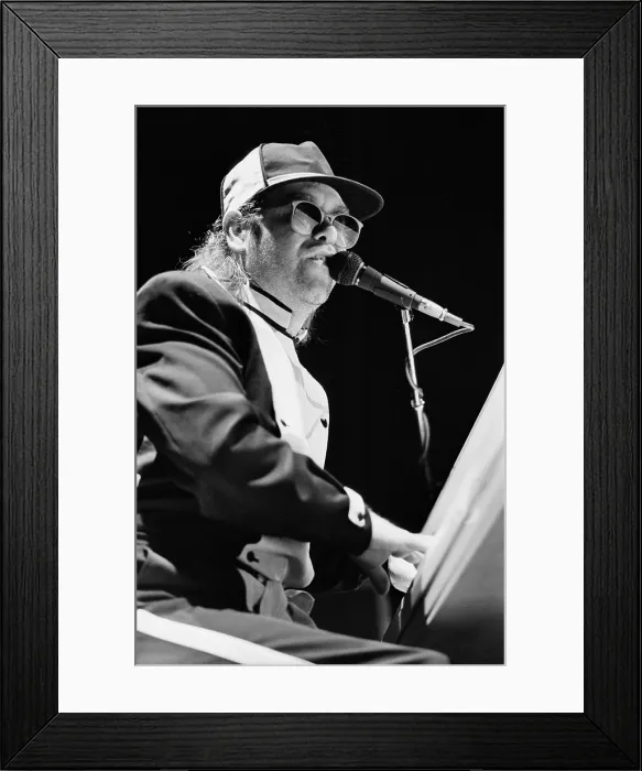 Framed Print : Elton John, 1985 Framed Print : Elton John, 1985