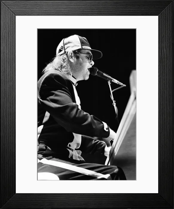Framed Print : Elton John, 1985 Framed Print : Elton John, 1985