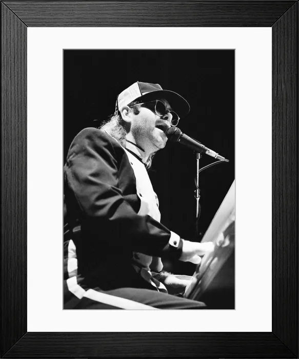 Framed Print : Elton John, 1985 Framed Print : Elton John, 1985