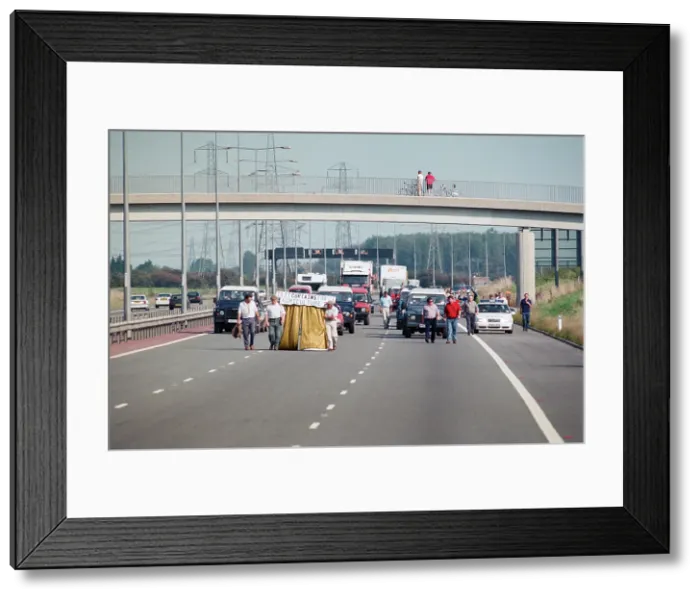 Framed Print : Farmers protesting, 1998 Framed Print : Farmers protesting, 1998