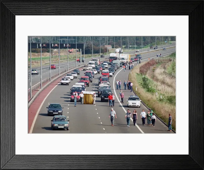Framed Print : Farmers protesting, 1998 Framed Print : Farmers protesting, 1998
