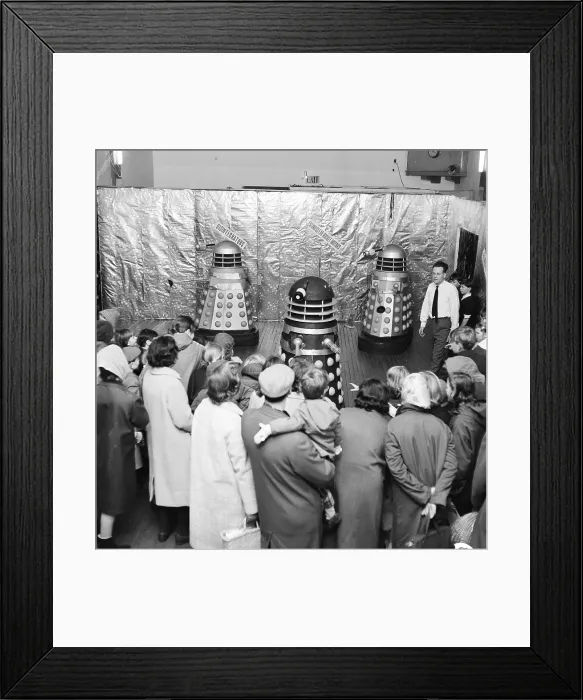 Framed Print : The Dr Who Darleks visit Woking, Surrey in 1964 Framed Print : The Dr Who Darleks visit Woking, Surrey in 1964