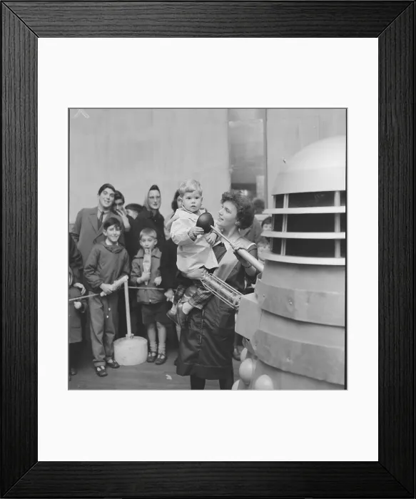 Framed Print : The Dr Who Darleks visit Woking, Surrey in 1964 Framed Print : The Dr Who Darleks visit Woking, Surrey in 1964