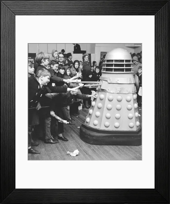 Framed Print : The Dr Who Darleks visit Woking, Surrey in 1964