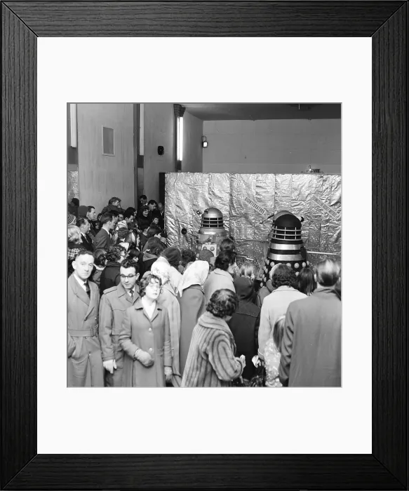 Framed Print : The Dr Who Darleks visit Woking, Surrey in 1964 Framed Print : The Dr Who Darleks visit Woking, Surrey in 1964