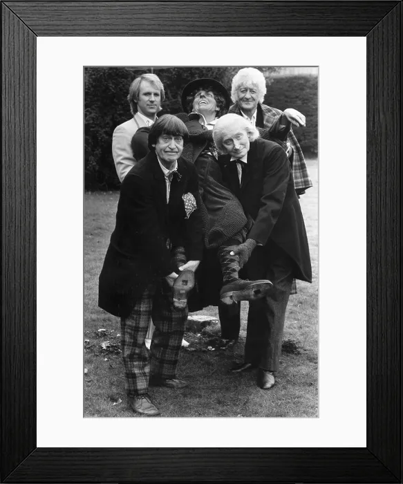 Framed Print : Doctor who different versions 1983 Framed Print : Doctor who different versions 1983