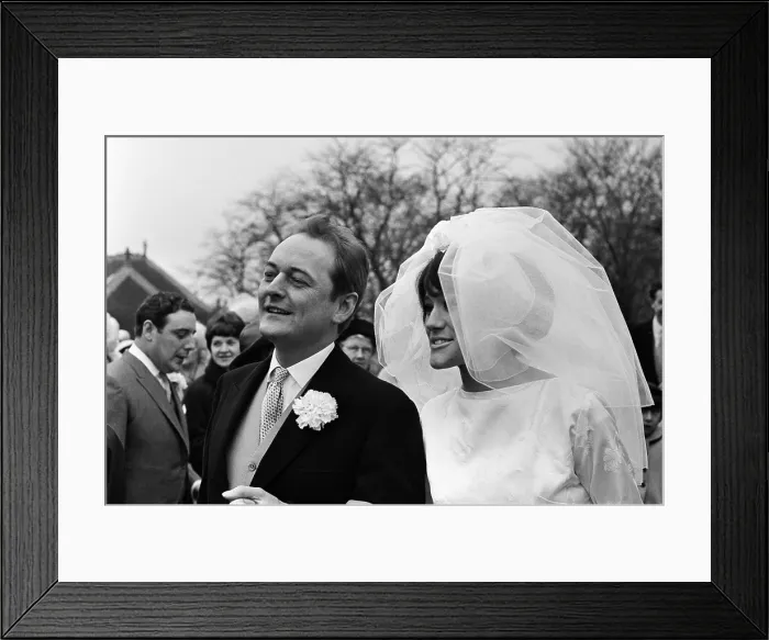 Framed Print : Marriage of Michael W Goold and Mary Madeline Freeman, 1968