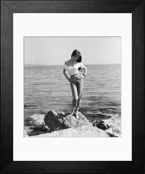 Framed Print : French actress Brigitte Bardot at Cannes 1955 Framed Print : French actress Brigitte Bardot at Cannes 1955