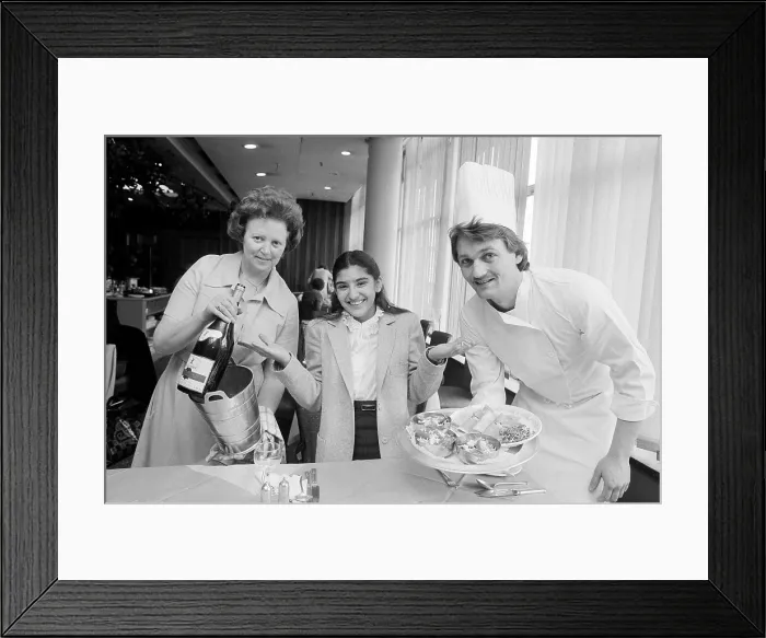 Framed Print : Amira Ali, winner of a cookery competition, 1982 Framed Print : Amira Ali, winner of a cookery competition, 1982