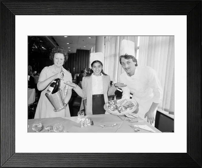 Framed Print : Amira Ali, winner of a cookery competition, 1982 Framed Print : Amira Ali, winner of a cookery competition, 1982