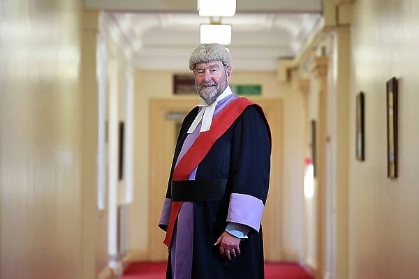 141223david. HHJ David Wynn Morgan, who is retiring, at Cardiff Crown Court.