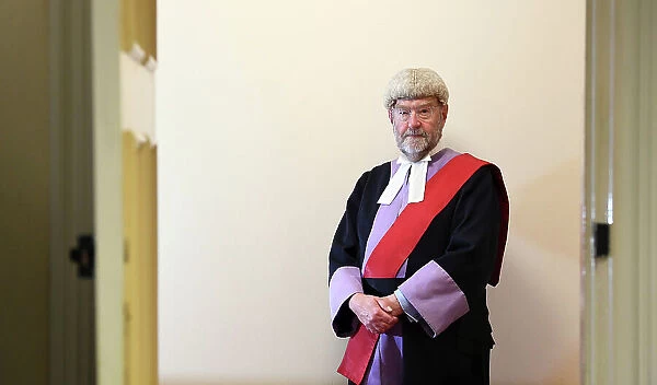 141223david. HHJ David Wynn Morgan, who is retiring, at Cardiff Crown Court.