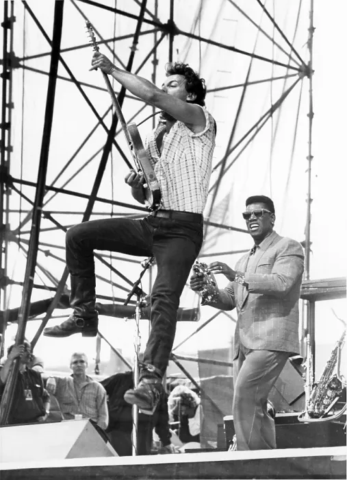 Framed Print : Bruce Springsteen performs at St James Park, Newcastle, United Kingdom, as part of his Born In The USA World Tour. 4th June 1985 Framed Print : Bruce Springsteen performs at St James Park, Newcastle, United Kingdom, as part of his Born In The USA World Tour. 4th June 1985