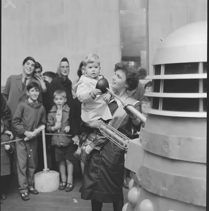 Framed Print : The Dr Who Darleks visit Woking, Surrey in 1964 Framed Print : The Dr Who Darleks visit Woking, Surrey in 1964