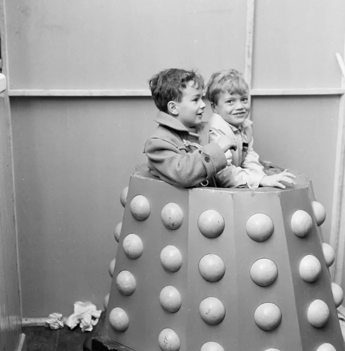 Framed Print : The Dr Who Darleks visit Woking, Surrey in 1964 Framed Print : The Dr Who Darleks visit Woking, Surrey in 1964