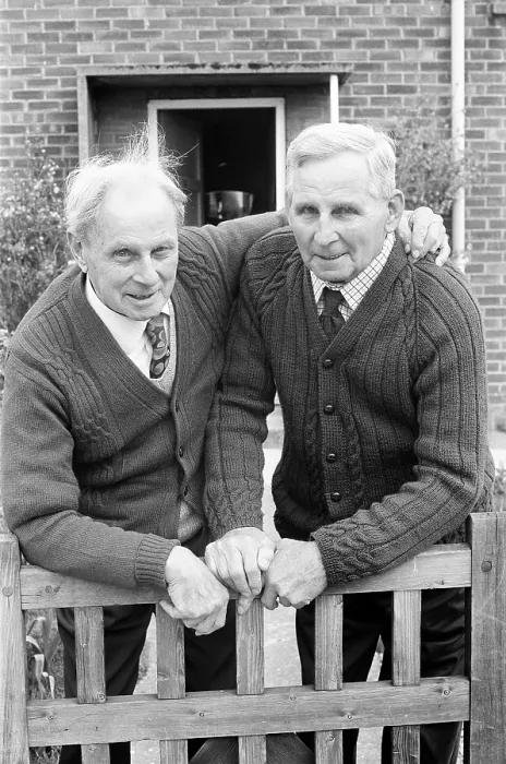 Framed Print : Harry and Ted Butler, 1977 Framed Print : Harry and Ted Butler, 1977
