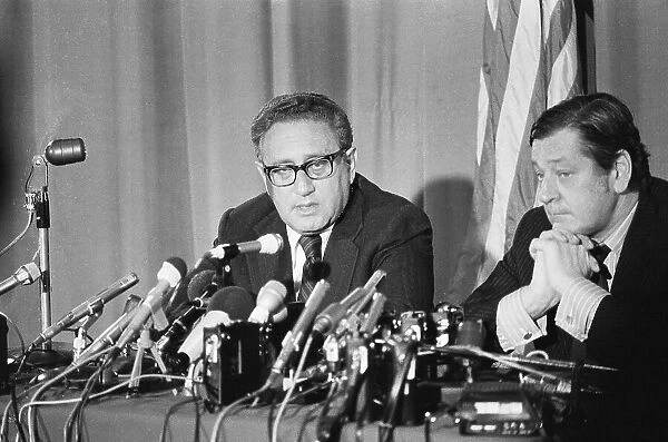 US Secretary of State Henry Kissinger visits London 1976