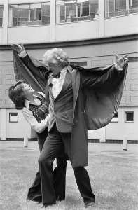 Elisabeth Sladen and Jon Pertwee
