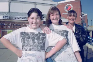 20th Century Prints: Pat Noddings with her son Paul and niece Bev at the Birmingham National Indoor Arena