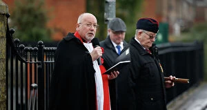 : Remembrance parade from The Priory to Ball Haye War Memorial in Leek