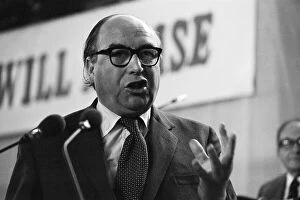 Roy Jenkins speaks during a debate on the Common Market 1975